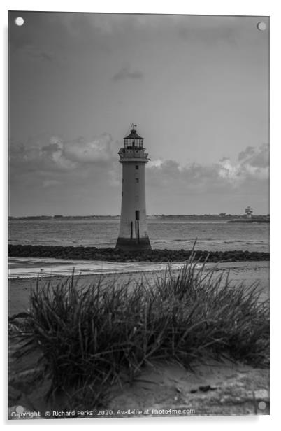 New Brighton lighthouse Acrylic by Richard Perks