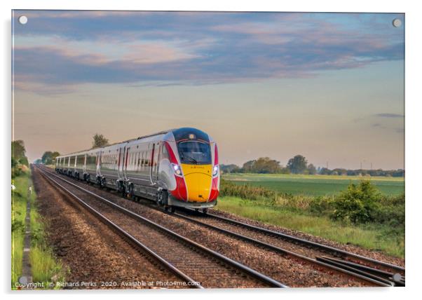 speeding through the countryside Acrylic by Richard Perks