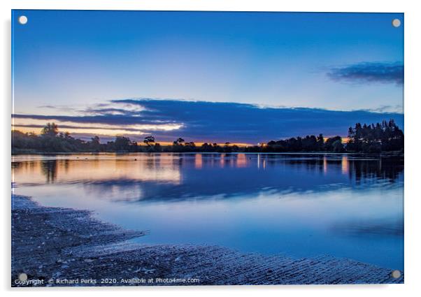 Daybreak at the dam Acrylic by Richard Perks