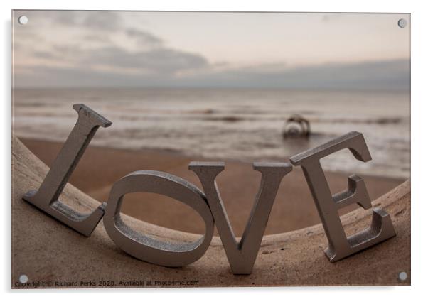 Love in Cleveleys Acrylic by Richard Perks