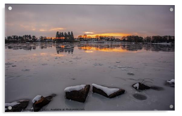 Frozen Sunrise  Acrylic by Richard Perks