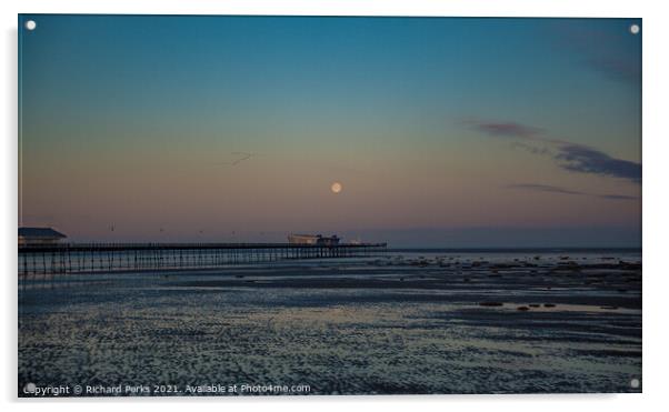 Twilight at Southport Acrylic by Richard Perks