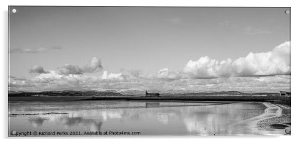 Morecambe bay cloud reflections Acrylic by Richard Perks