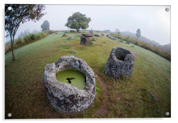 LAO PHONSAVAN PLAIN OF JARS Acrylic by urs flueeler