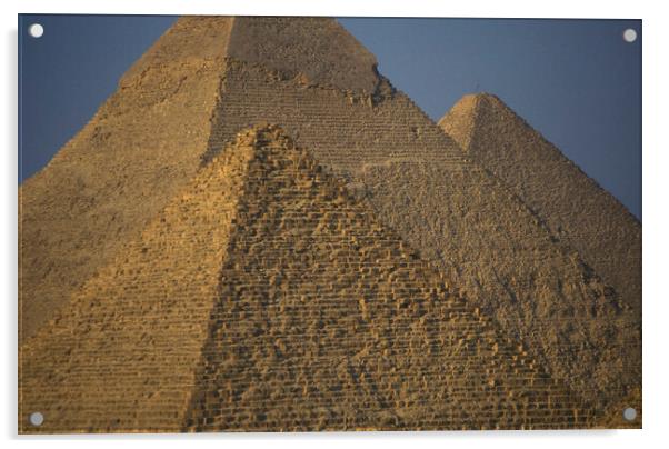 AFRICA EGYPT CAIRO GIZA PYRAMIDS Acrylic by urs flueeler