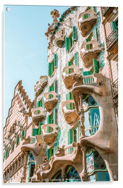 Casa Batllo Barcelona, Antoni Gaudi Architecture Acrylic by Radu Bercan