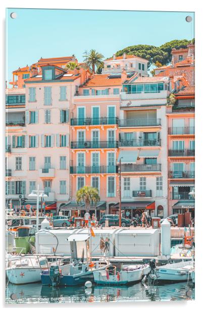 Cannes Downtown City, Summer Travel, Marina Port Acrylic by Radu Bercan