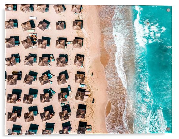 Aerial Ocean Art, Seaside Beach Print, Home Wall Decor, Aerial Beach Print, Beach Photography, Art Print Acrylic by Radu Bercan