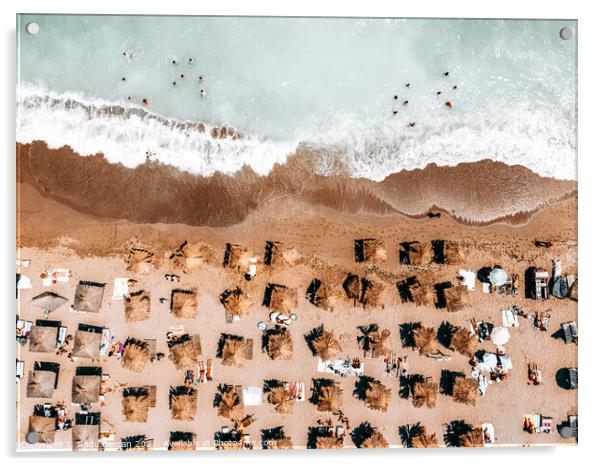 Ocean Coastal Print, Aerial Beach Print Acrylic by Radu Bercan