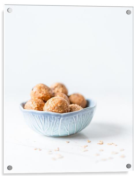 Oatmeal Granola Homemade Snack Balls Acrylic by Radu Bercan