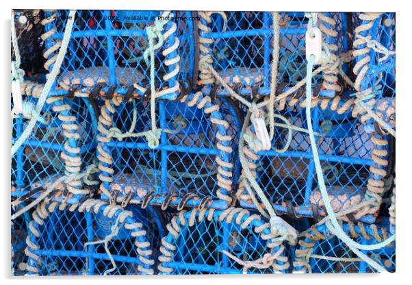 Heap of lobster pots Acrylic by aurélie le moigne