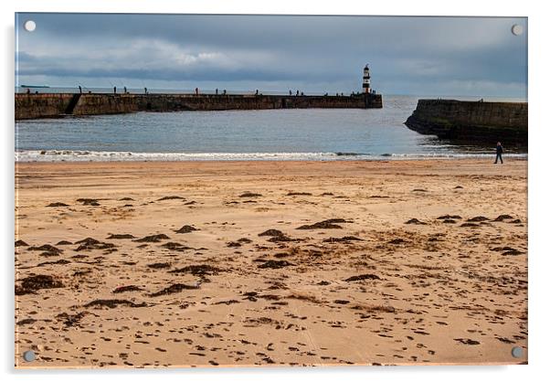 Seaham Harbour Acrylic by Oliver Porter