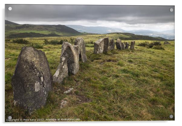 Beautiful Megalithic Cromlech in Galicia, Spain  Acrylic by Pere Sanz