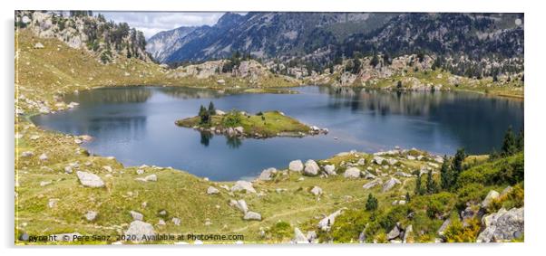 Lake Cabidornats in Aiguestortes National Park, Ca Acrylic by Pere Sanz
