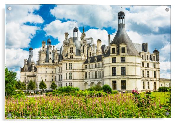Chambord Castle Acrylic by Nicolas Boivin
