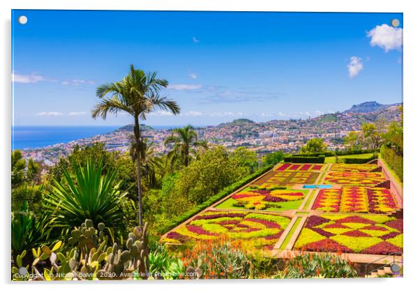 Botanical garden in Funchal Acrylic by Nicolas Boivin