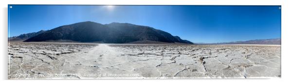 Badwater Basin, Death Valley national park Acrylic by Nicolas Boivin