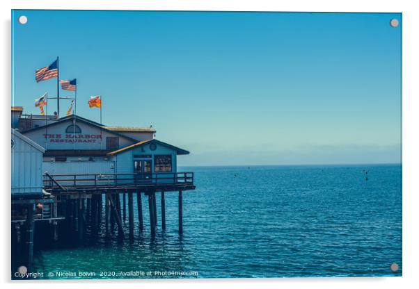 Summer day in Santa Barbara Acrylic by Nicolas Boivin