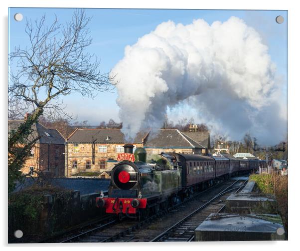 The NYMR Santa Special Acrylic by Kevin Winter