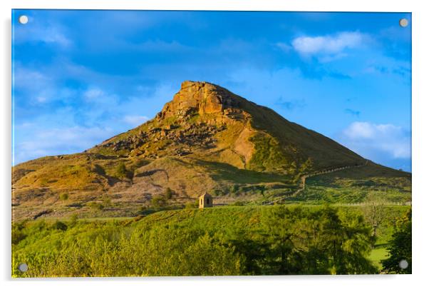 Spring evening at Roseberry topping Acrylic by Kevin Winter