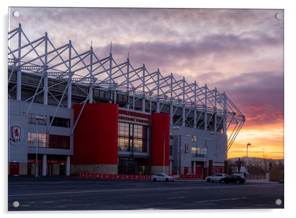 Riverside Stadium Acrylic by Kevin Winter