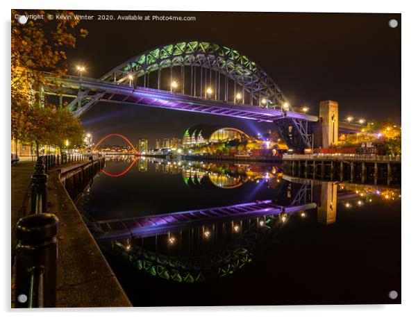 Tyne Bridge Acrylic by Kevin Winter