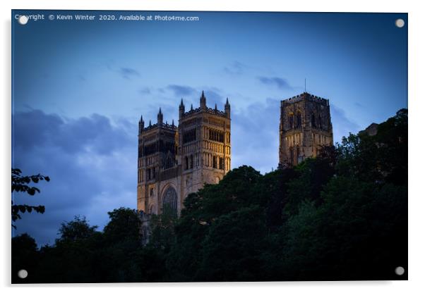 Durham Cathedral from below Acrylic by Kevin Winter