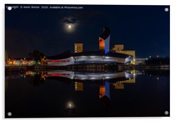 Imperial War Museum at Salford quay Acrylic by Kevin Winter