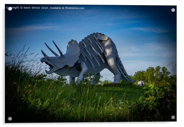 Teessaurus Acrylic by Kevin Winter