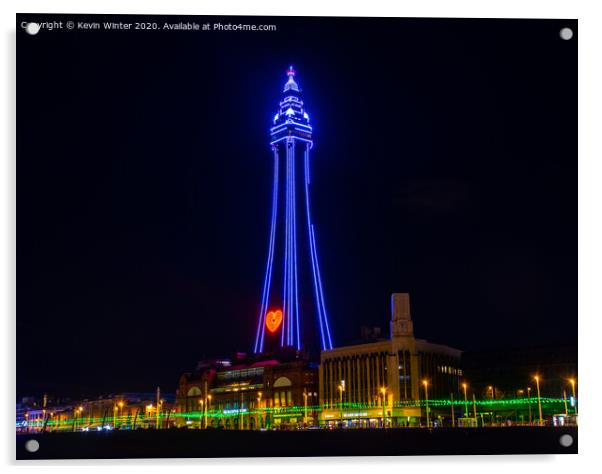 The Heart of Blackpool Acrylic by Kevin Winter