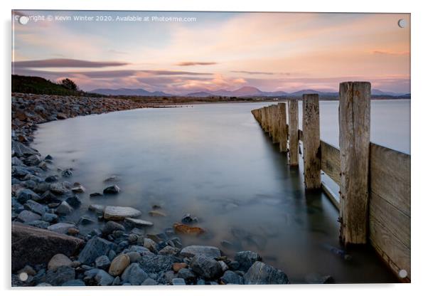 Welsh Coastline Acrylic by Kevin Winter