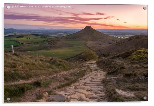 Path to Roseberry Topping Acrylic by Kevin Winter