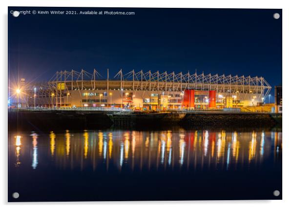 Riverside Stadium Acrylic by Kevin Winter