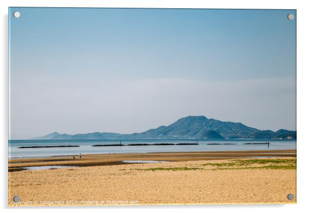 Ariakehama Beach in Japan Acrylic by Sanga Park