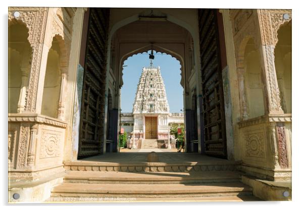 Brahma Temple in Pushkar India Acrylic by Sanga Park