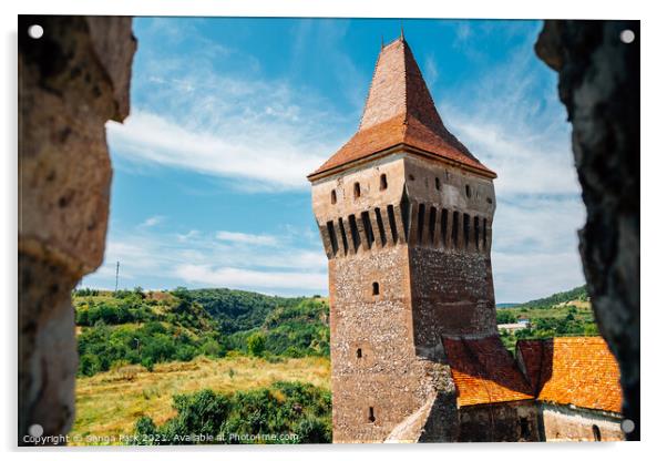 Corvin Castle in Romania Acrylic by Sanga Park