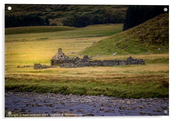 Derelict Farmhouse  Acrylic by Mark Ambrose