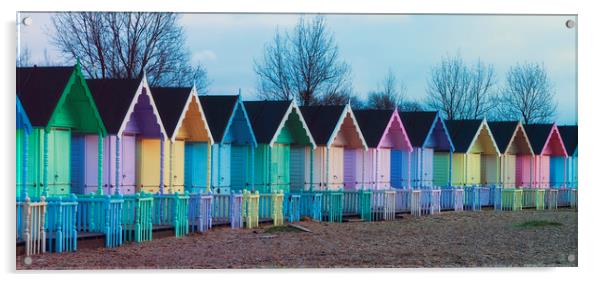 Mersea Island Beach Huts Acrylic by Alistair Duncombe