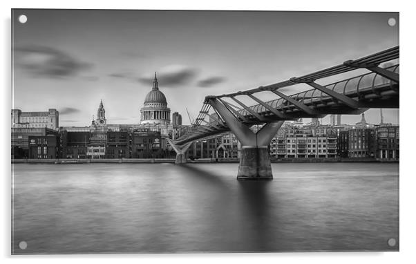 Millenium Bridge Acrylic by Alistair Duncombe