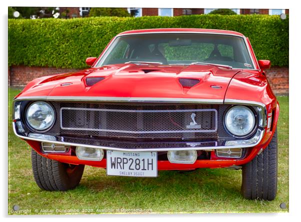 Shelby Mustang  Acrylic by Alistair Duncombe