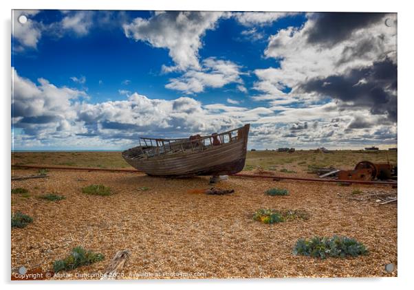 Rotting Fisherman's Boat Acrylic by Alistair Duncombe