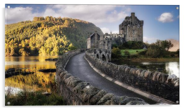 Highland Castle Acrylic by Roger Daniel
