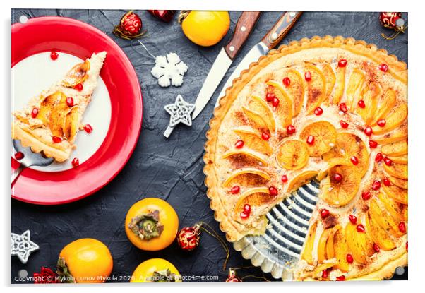 Traditional christmas cake Acrylic by Mykola Lunov Mykola