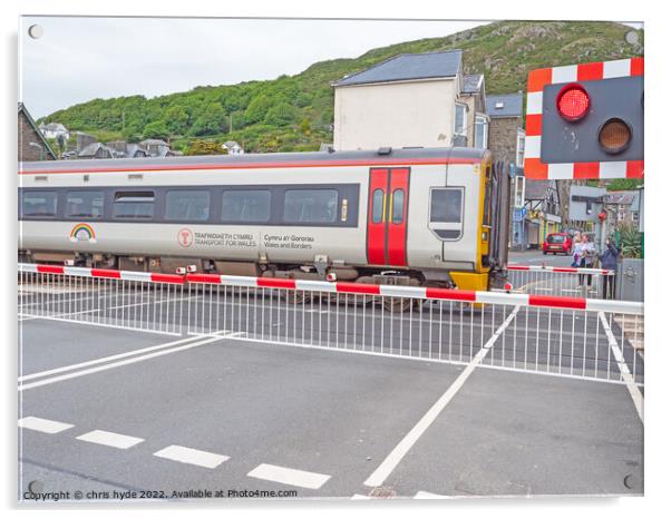 Barmouth Level Crossing Acrylic by chris hyde