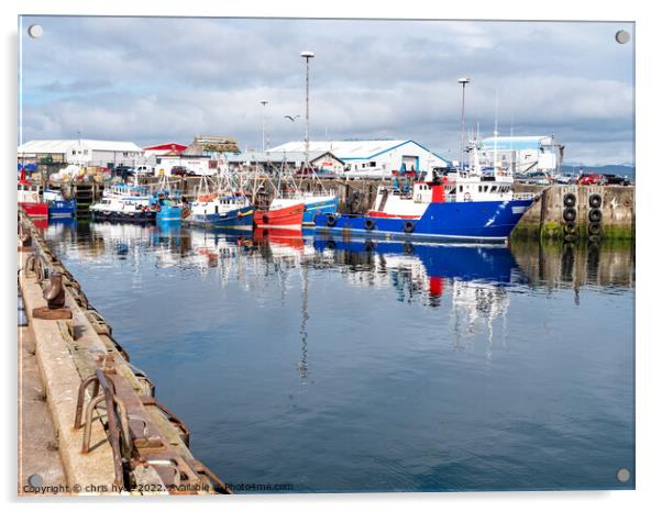 Fishing fleet in Mallaig Acrylic by chris hyde