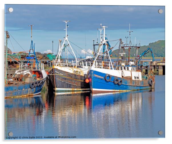 Trawlers docked in Campbeltown  Acrylic by chris hyde