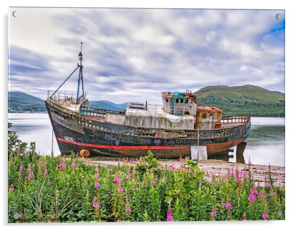 Wrecked Boat Acrylic by chris hyde