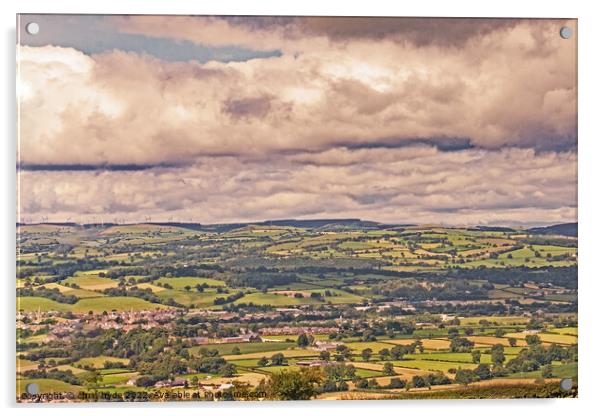 Clwydian Hills Acrylic by chris hyde