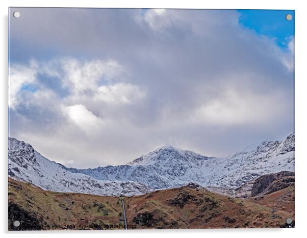 Snowdon Peak Acrylic by chris hyde