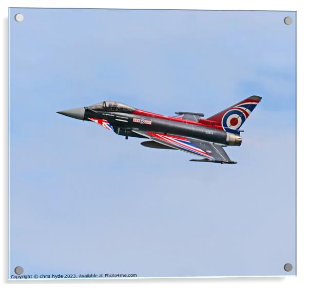 RAF Typhoon Fighter Acrylic by chris hyde